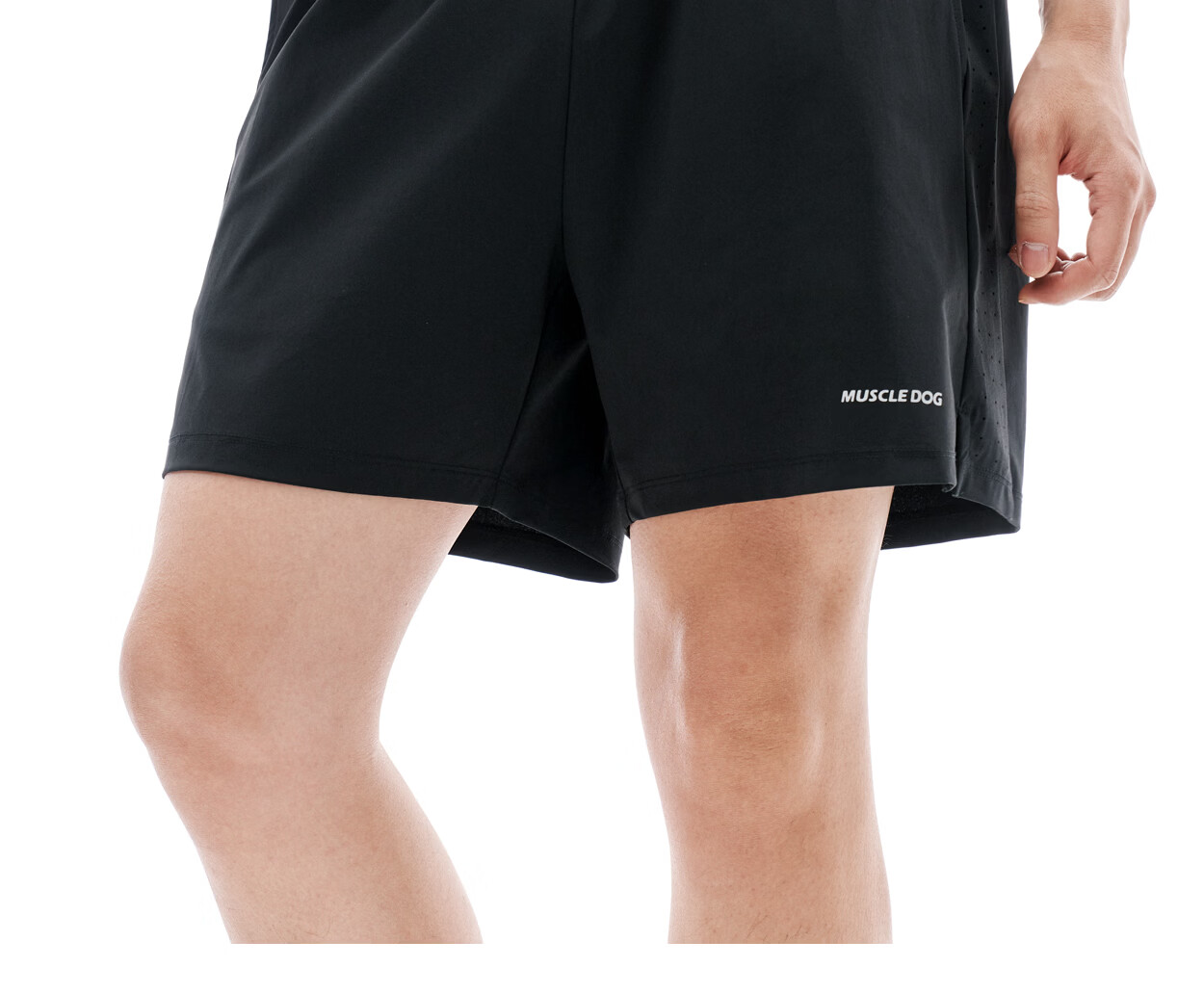 MUSCLE DOG Small Whale Cooling Sports Shorts for Men 2026 New High Elastic Breathable Running Fitness Shorts 30