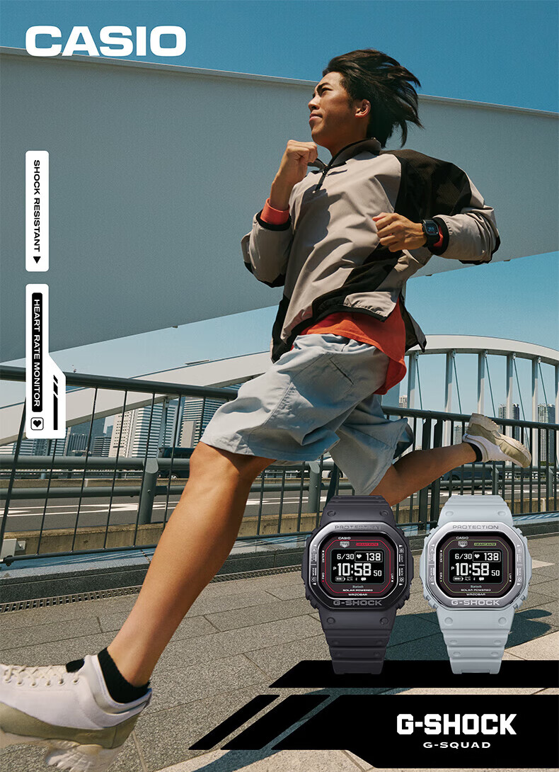 CASIO Men's G-SHOCK Smart Square Sports Digital Watch DW-H5600MB-1APR 1