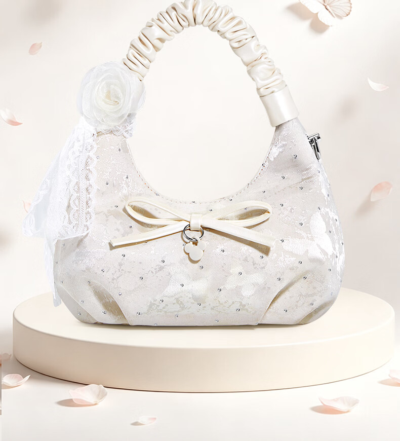 Disney Women's Bag 2026 New Luxury Boutique Bow Cloud Handbag Shoulder Bag Birthday Gift for Girls 2