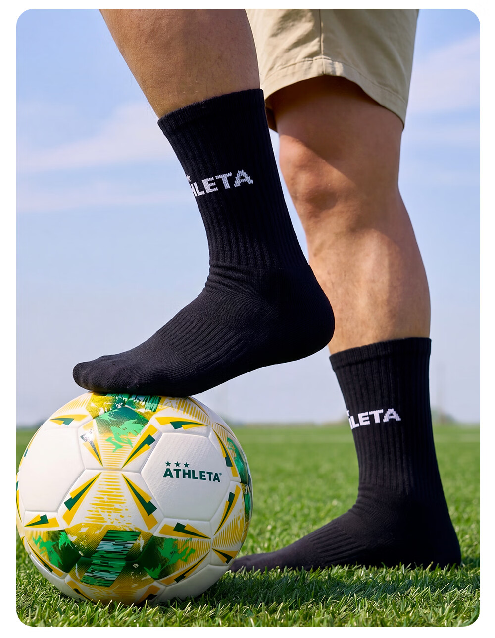ATHLETA Soccer Socks Summer Mid-Calf Unisex Non-Slip Training Socks Towel Sole Sports Running Basketball Outdoor Socks 10