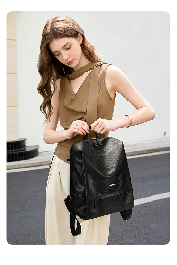 GOLF Women's Fashion Backpack 14-inch Laptop Bag Large Capacity Casual Travel Student School Bag 21