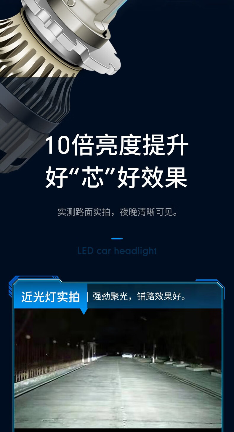 适用于d2hled大灯泡改装双光透镜超亮激光sd4s换氙气灯近光灯d2h55w单