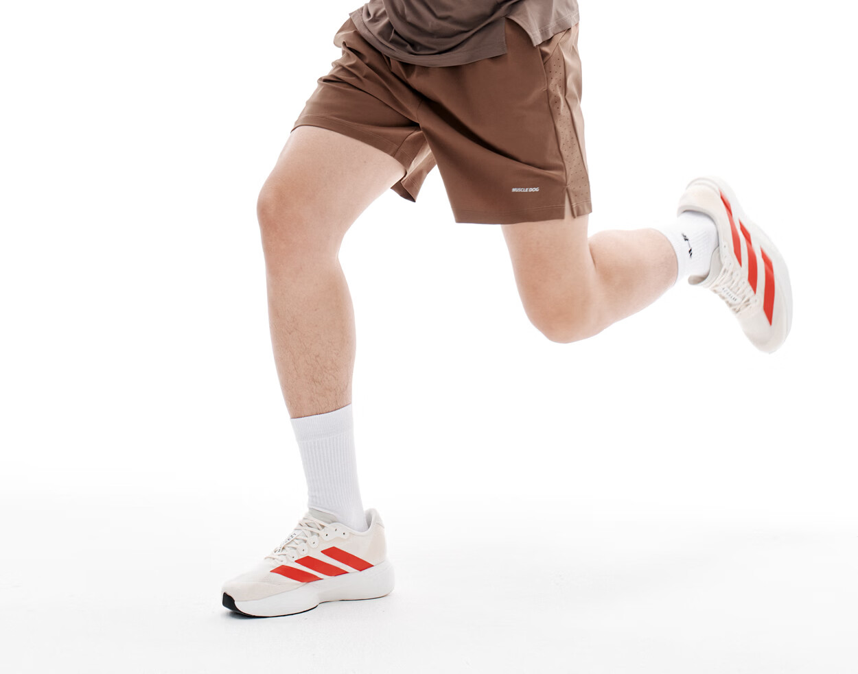 MUSCLE DOG Small Whale Cooling Sports Shorts for Men 2026 New High Elastic Breathable Running Fitness Shorts 48