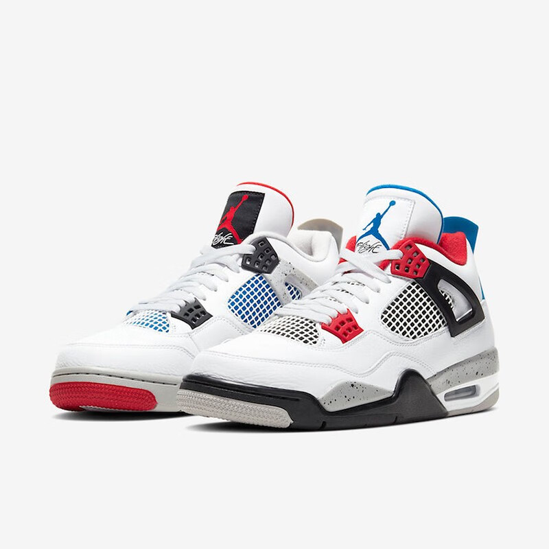 耐克nike nike air jordan 4 aj女款 红蓝鸳鸯白水泥 高帮篮球鞋