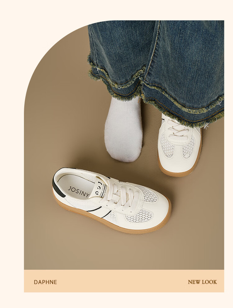 Zhuoshini Women's Mesh Training Shoes Breathable Lightweight 2026 Spring Summer New Casual Sneakers Sports Shoes White Off-White Size 40 15