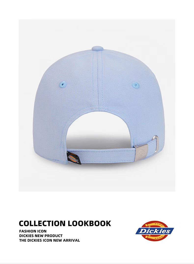 Dickies New Retro Baseball Cap Unisex Soft Top Pure Cotton Duckbill Hat Navy Blue 33