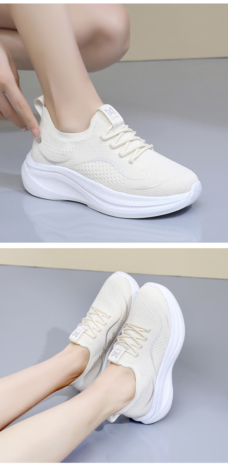BURUIJING Old Beijing Cloth Shoes Women's Slip-On Casual Sports Shoes for Mom 61170 Pink Size 36 23