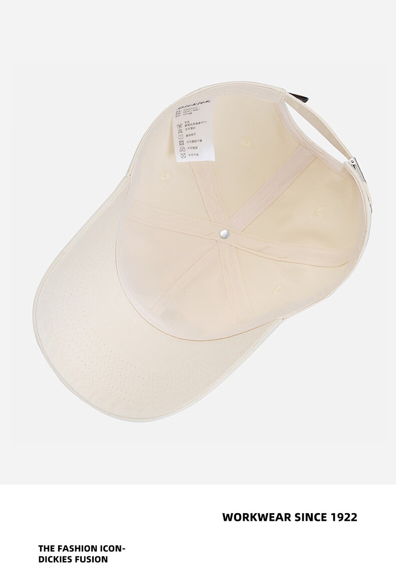 Dickies New Retro Baseball Cap Unisex Soft Top Pure Cotton Duckbill Hat Navy Blue 19