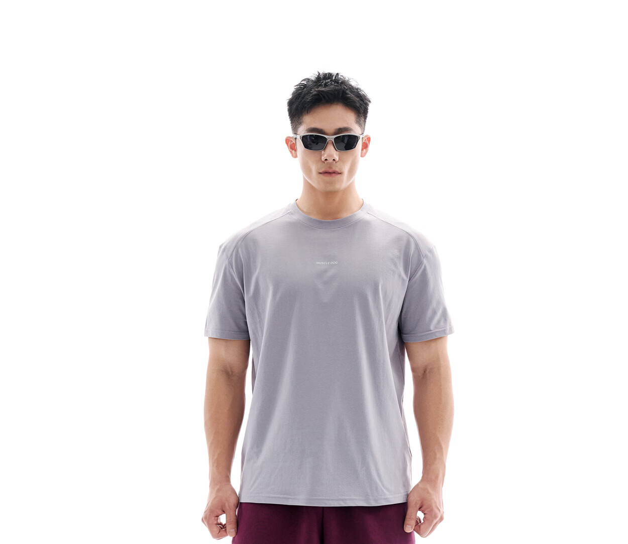 MUSCLE DOG Muscle Dog [Body Sensation Boost T-Shirt] 2026 New Quick-Dry Antibacterial Short Sleeve T-Shirt for Men Sports Training Fitness Top 46