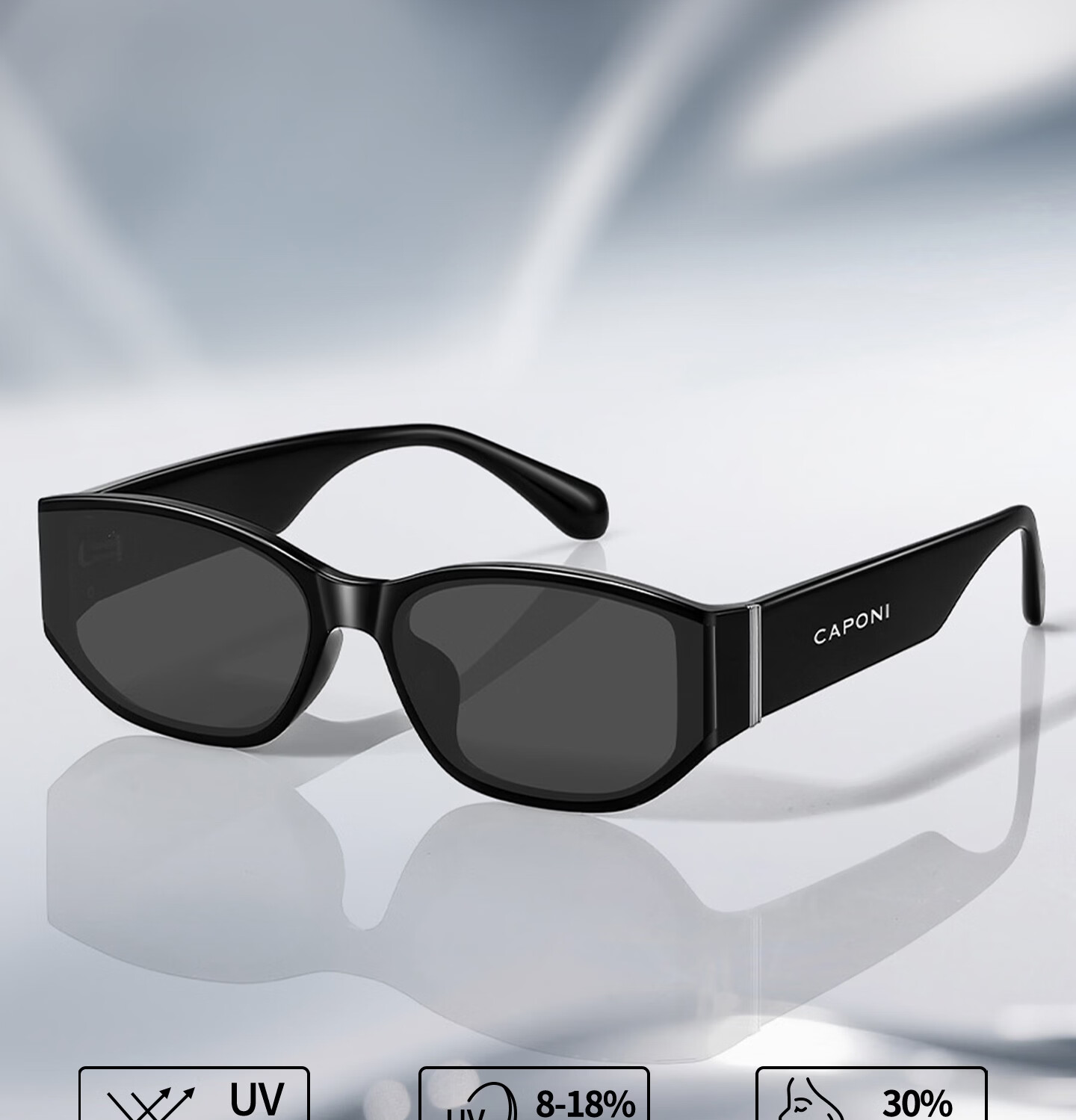CAPONI Cat Eye Sunglasses for Women 2026 New UV400 Vintage Driving Sun Glasses UV Protection 5