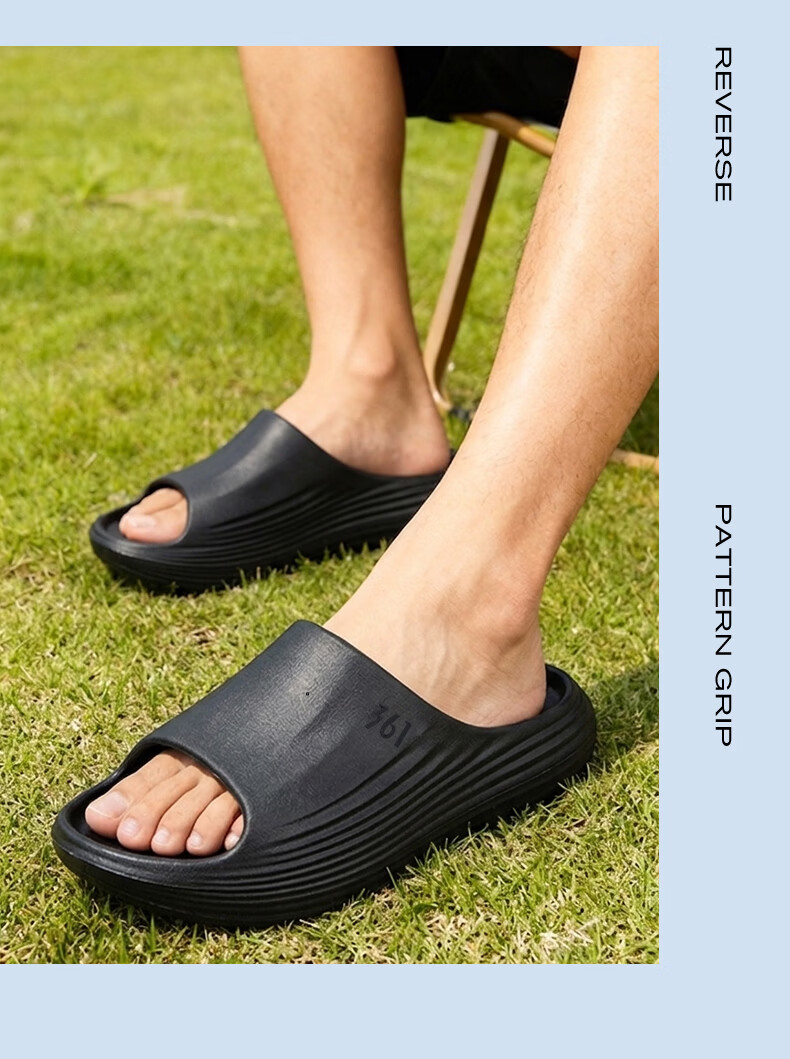 361° Feigo Men's Thick-Soled Sports Slippers Summer Non-Slip Soft Sole Outdoor Beach Sandals for Youth 13
