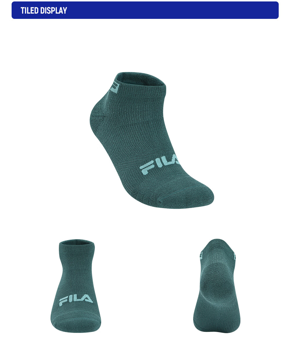 FILA Official Men's New Low-Cut Comfortable Simple Short Socks Fitness Sports Ankle Socks 5