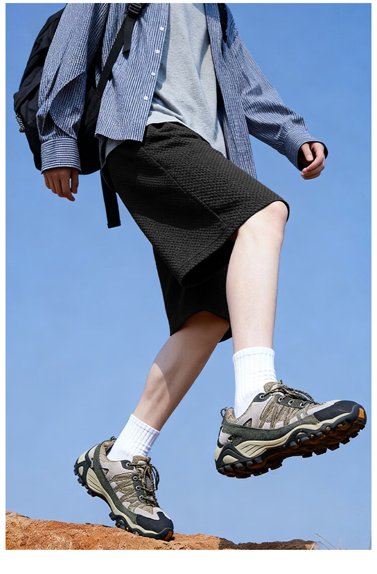 Jeanswest Men's Summer Bubble Gauze Loose Breathable Shorts Youth Cool Beach Mid-Length Pants 10