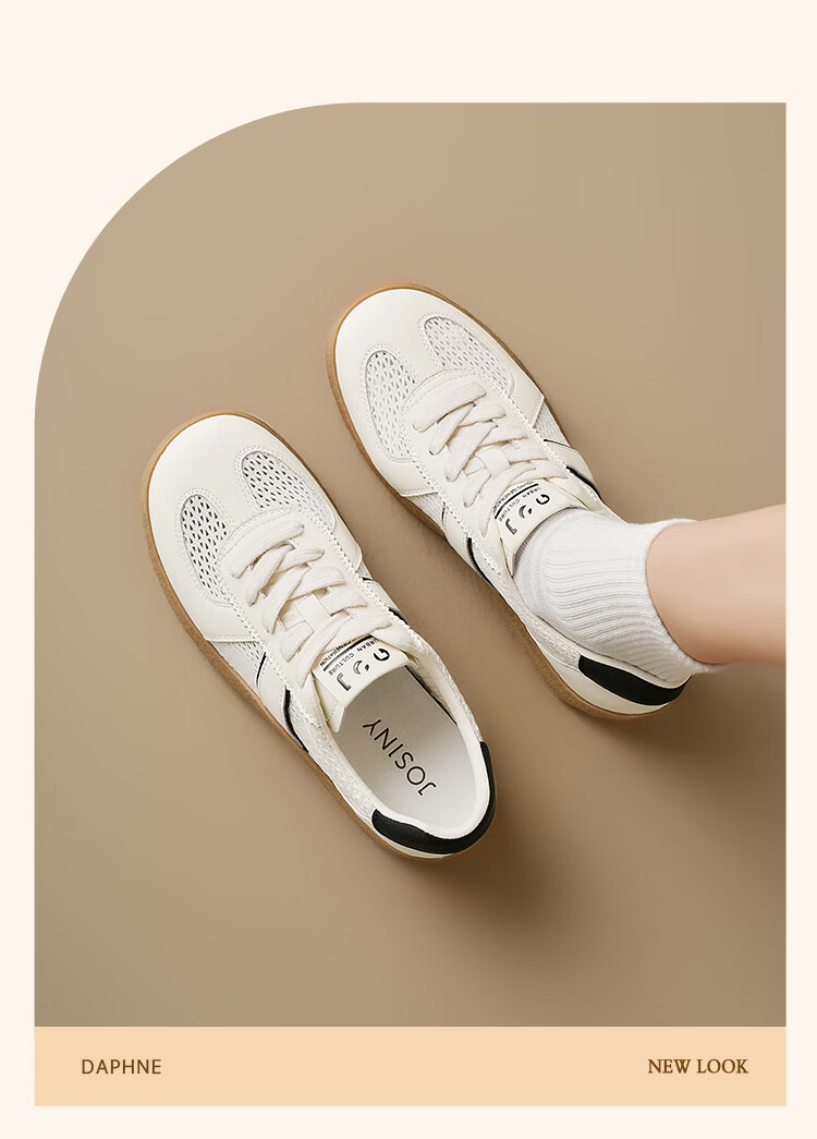 Zhuoshini Women's Mesh Training Shoes Breathable Lightweight 2026 Spring Summer New Casual Sneakers Sports Shoes White Off-White Size 40 10
