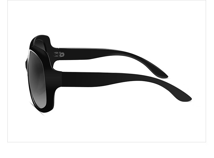 MT·MIT Women's Sunglasses Large Frame Slimming Polarized Driving Sunglasses Black 10