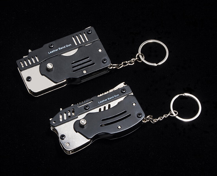 橡皮筋枪连发威力大金属可折叠打皮筋儿的发射器玩具