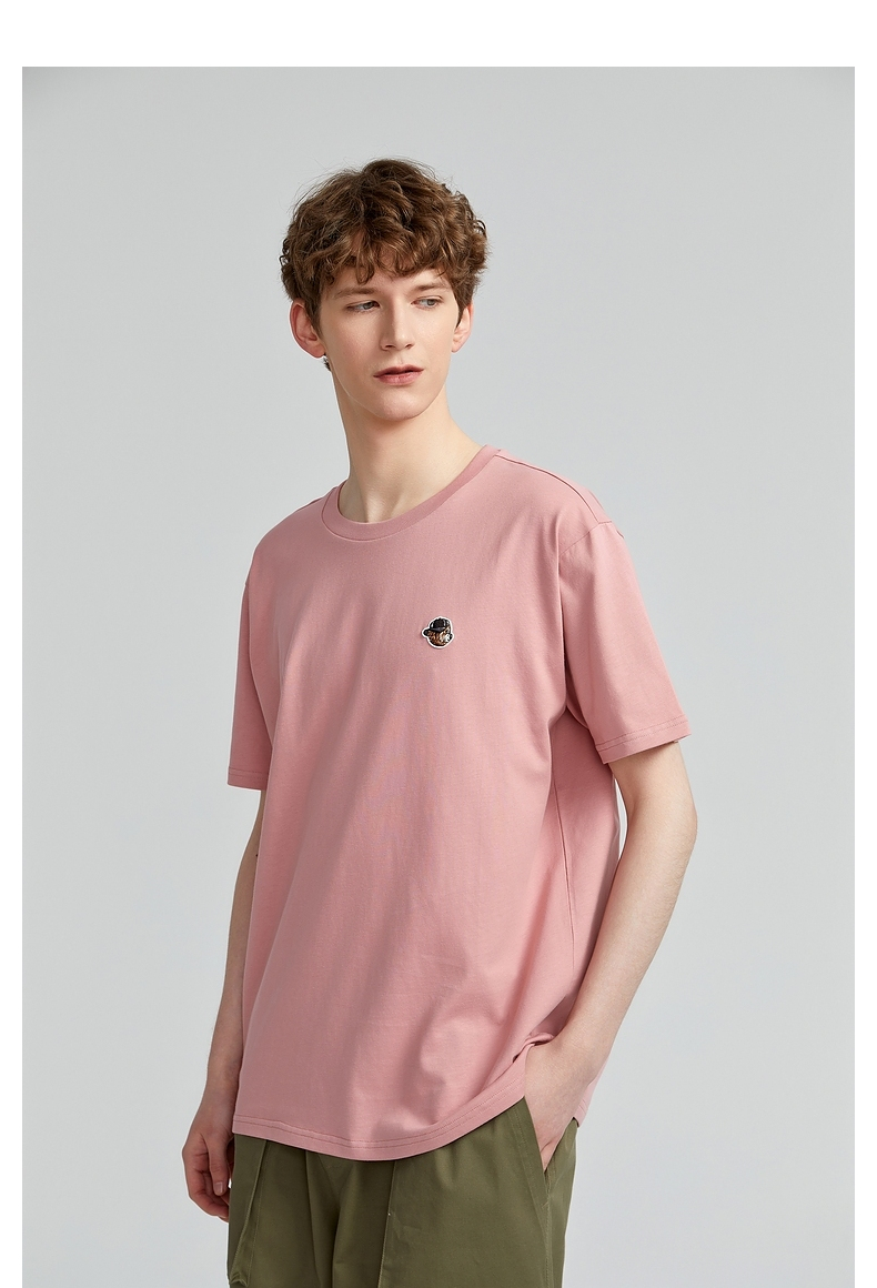 weenie小熊男装2022年春季新款易穿搭t恤 粉色 170【图片 价格 品牌