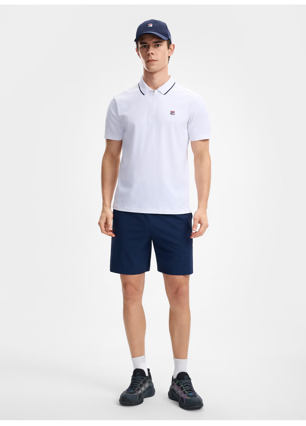 FILA Official Men's Knitted Short Sleeve Polo Shirt 2026 Autumn New Tennis Sports Quick-Dry Top 13