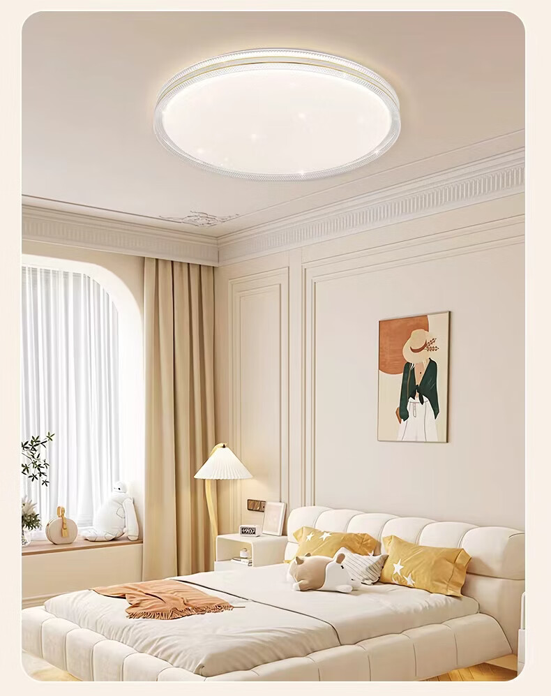 AOC Eye-Care Ceiling Light Pure LED Dining Bedroom Luxury Crystal Lamp 95cm Smart Installation Included 3