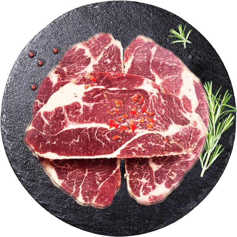 恬女神生鲜牛上脑肉新鲜牛肉瘦肉多适合做健身食材原牛烧烤火锅食材6