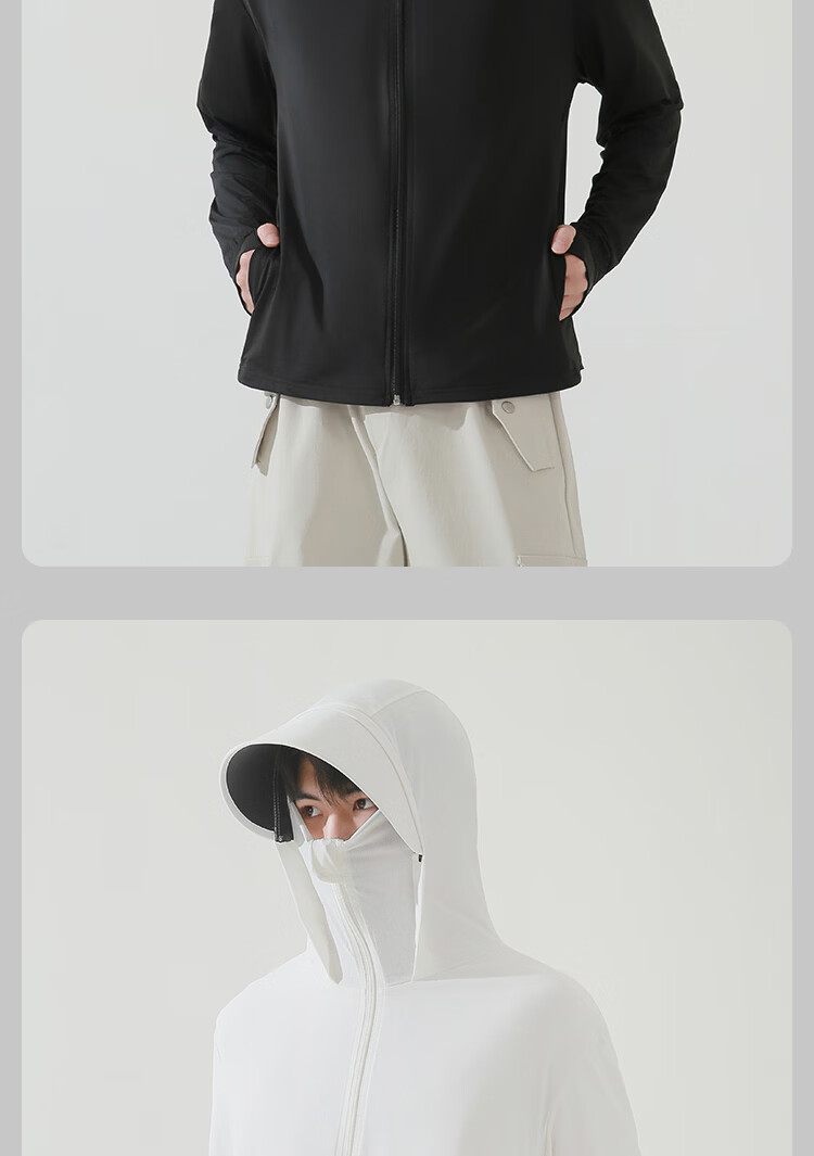 Combo Men's Summer New Ultra-Thin Breathable Ice Silk Quick-Dry Outdoor Cycling UV Protection Fishing Skin Jacket 13