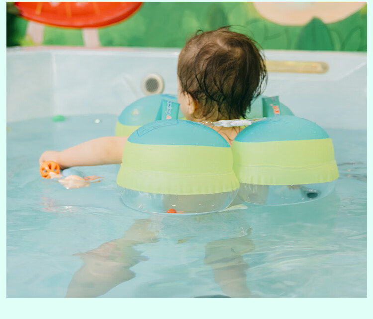 SwimmingBaby Baby Swimming Ring Children's Underarm Float Anti-Tip Double Airbag Anti-Choking Inflatable Life Buoy 9