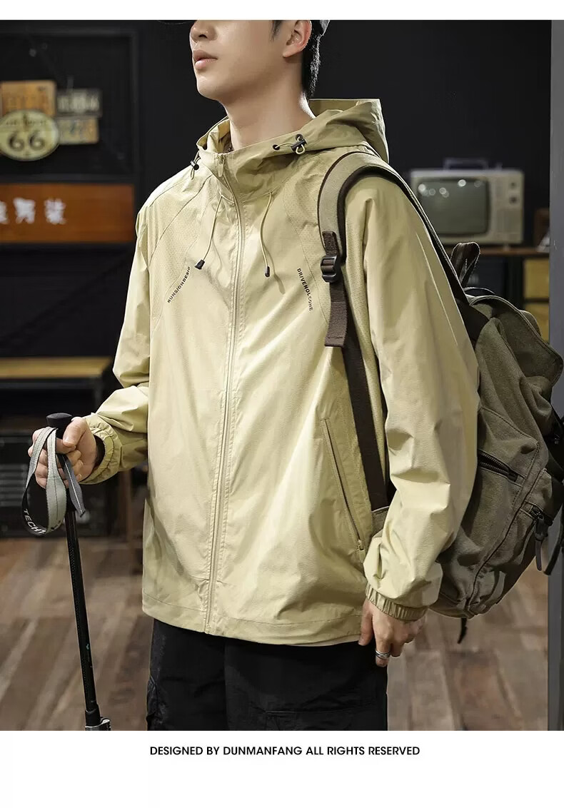 ROMON Outdoor Cooling Breathable Sunscreen Jacket Men 2026 New Summer UV Protection Thin Coat Trendy 19