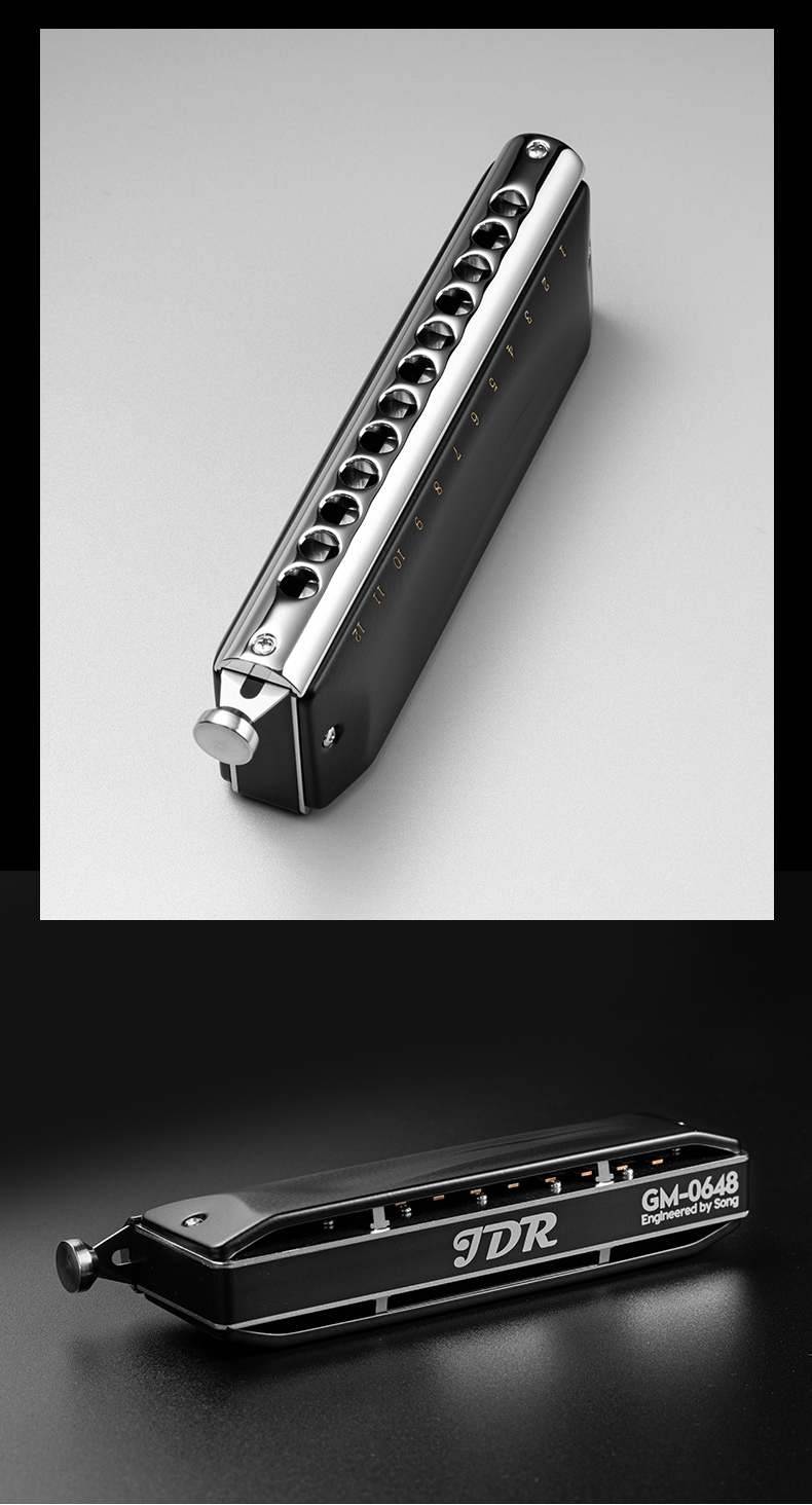 半音阶口琴12孔c调专业演奏级gm0648初学者入门evo0648s旗舰gm0648c
