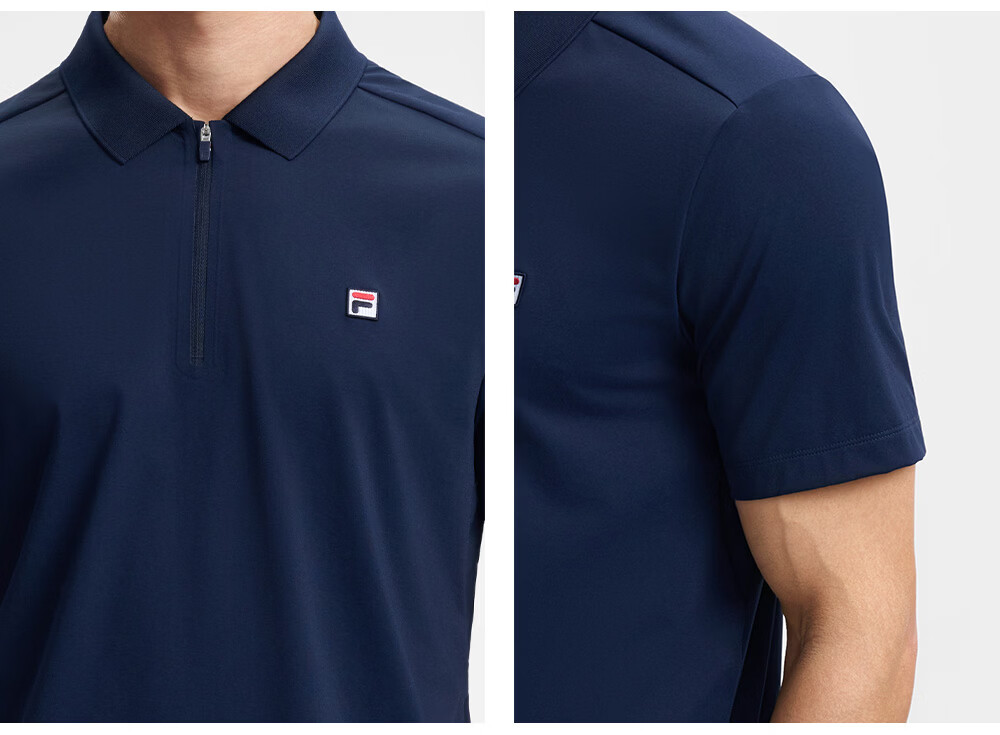 FILA Official Men's Knitted Short Sleeve Polo Shirt 2026 Autumn New Tennis Sports Quick-Dry Top 9