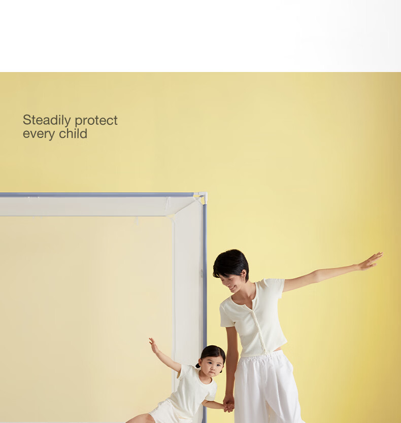 MEDOGA Class A Baby Mosquito Net with Thickened Frame 1.8x2m Home Use Blue [Threaded Three-Way Connector] 17
