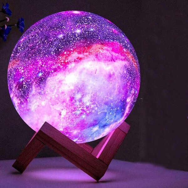 中秋节手工材料包diy月球灯手绘彩绘太空星球灯暖场沙龙子活动 红色