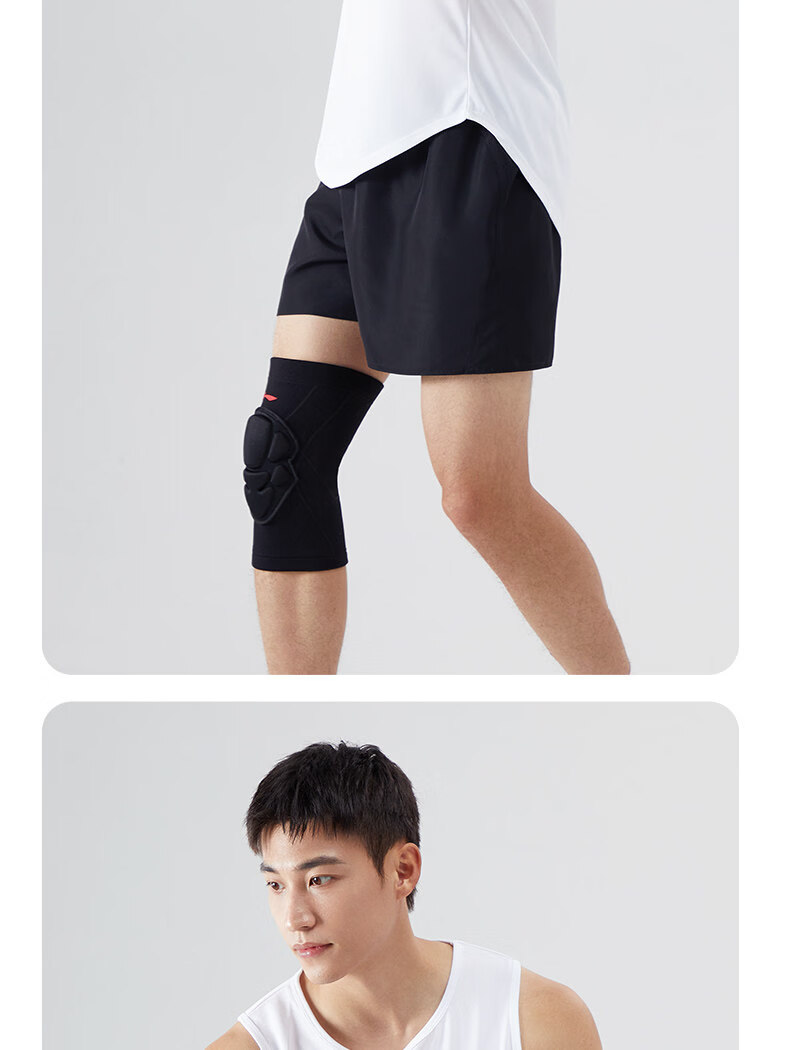 LI-NING Volleyball Knee Pads Unisex Protective Knee Guards for Volleyball Players Anti-Fall Sports Kneepads 21