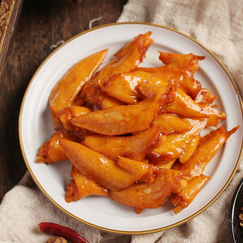 脆皮翅尖鸡翅酱卤味休闲零食真空包装多味翅尖即食鸡肉香麻辣熟食 腾