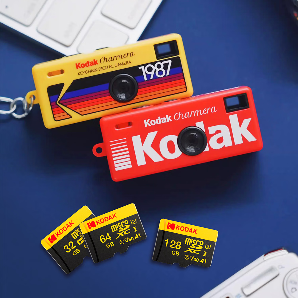 KODAK Camera TF Memory Card V30 High-Speed Micro SD Flash Card 64GB for Mini Liplay/Evo Fujifilm Instax Blind Box Camera 9