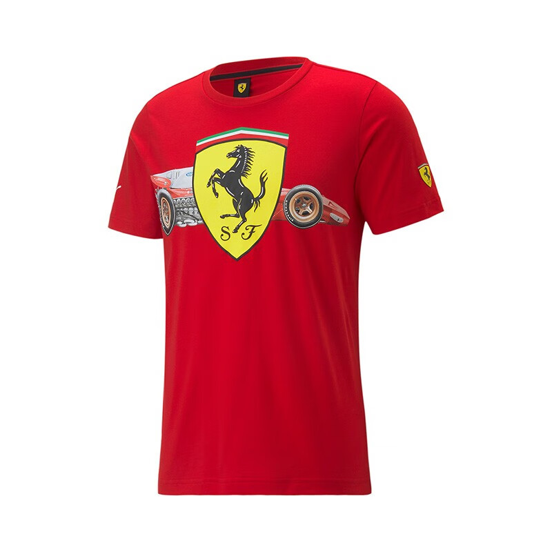 胜道运动 puma彪马短袖t恤男2022夏季新款ferrari法拉利联名上衣