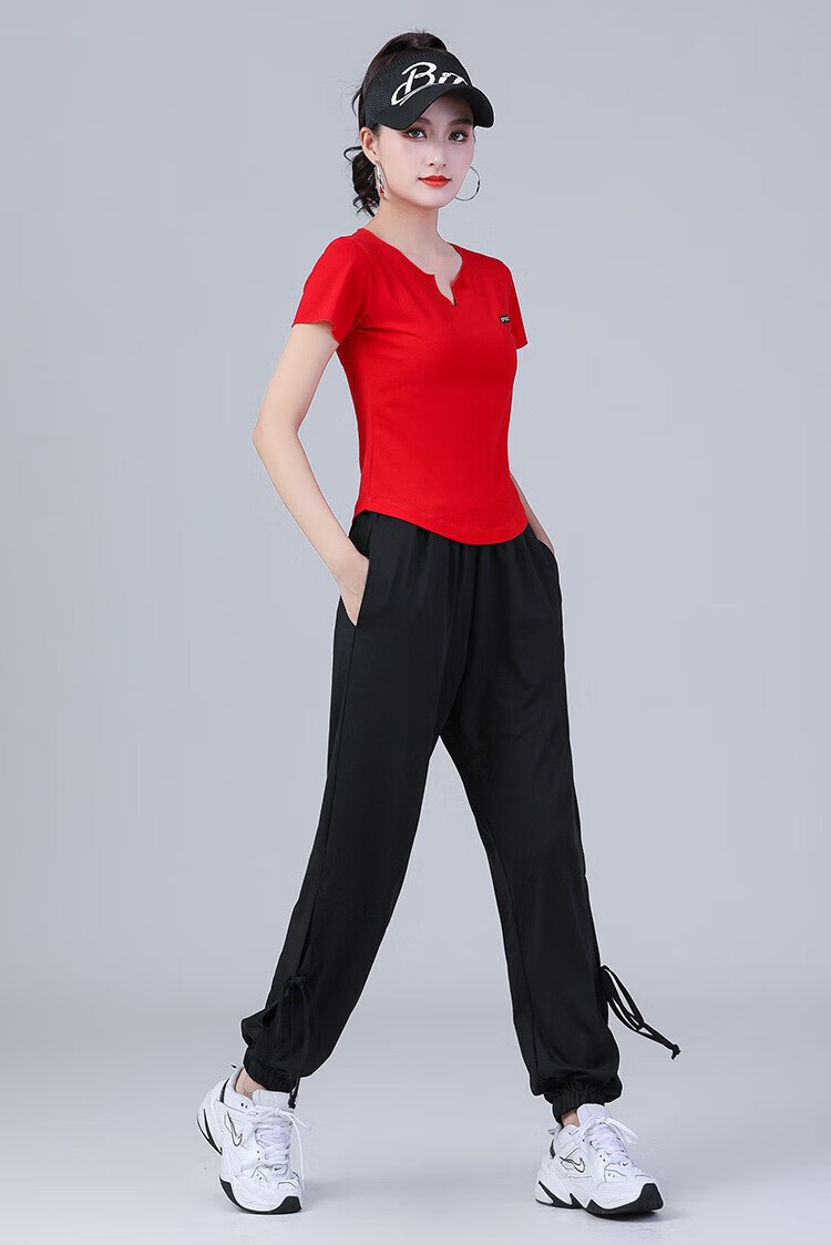 60【官方旗舰】602022新款杨丽萍广场舞服装 女夏装新款套装 短袖