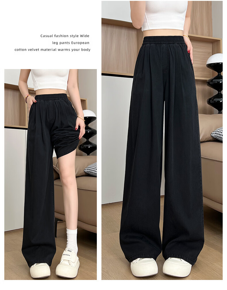 Boruilai Lyocell Tencel Lightweight Denim Jeans Women 2026 Spring Summer New Casual High Waist Wide Leg Pants 19