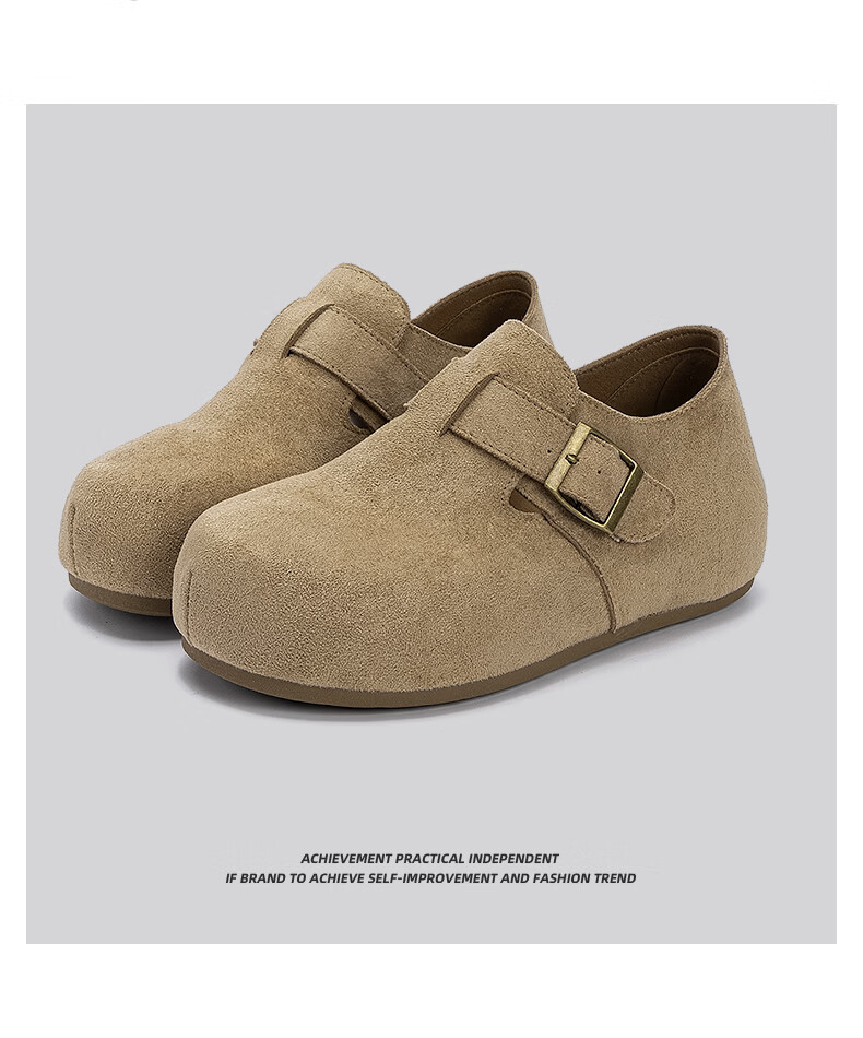 Global Platform Birkenstock Women's Shoes 2026 New Summer Retro Casual Slip-On Half Slippers Lazy One-Step Shoes for Women 9
