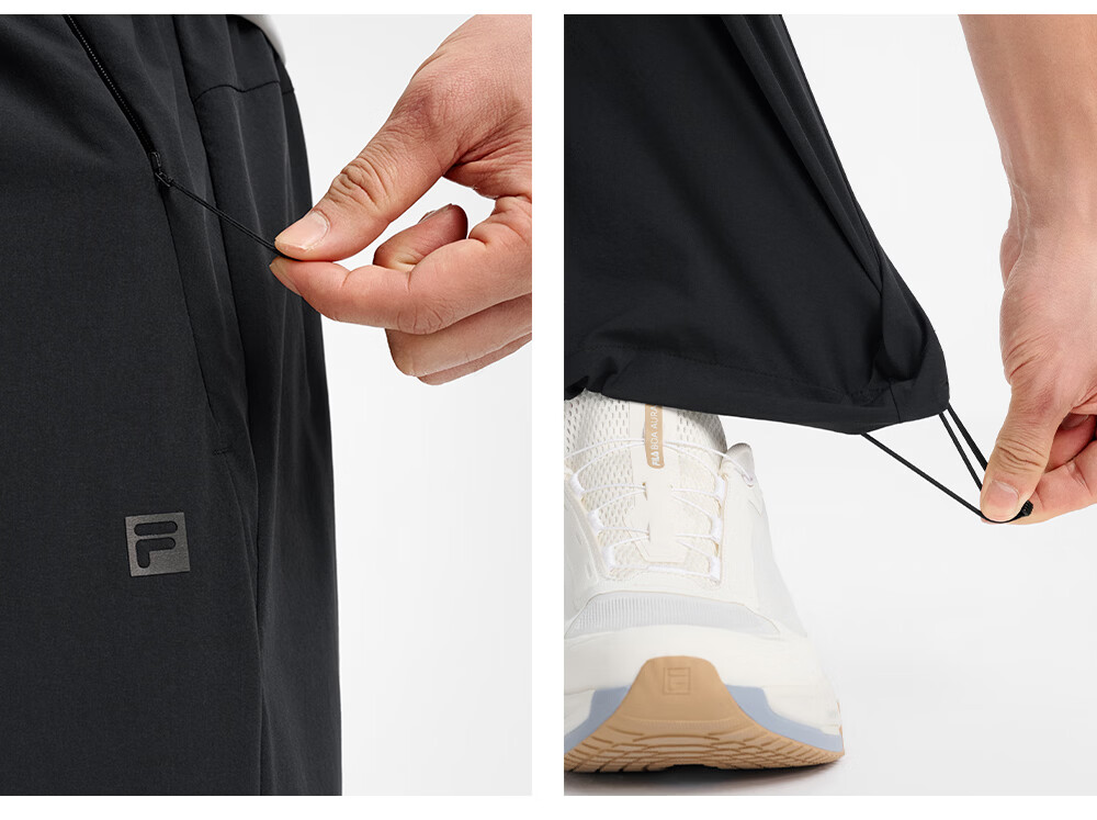 FILA Official Men's Woven Long Pants 2026 Summer New Running Fitness Sports Loose Trousers 9