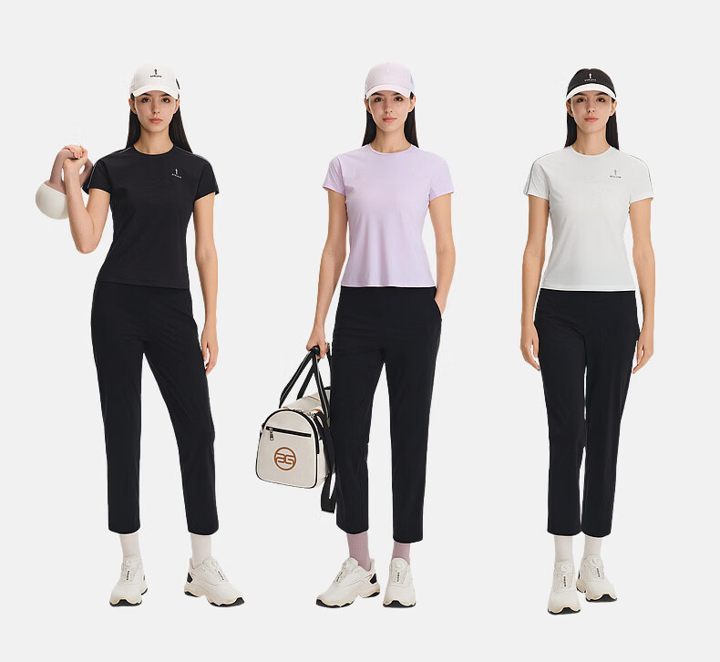 Biyinlefen Golf [Moisture-Wicking Quick-Dry] 2026 Spring Summer New Women's Elastic Comfortable Soft Sports Casual Short Sleeve T-Shirt 10