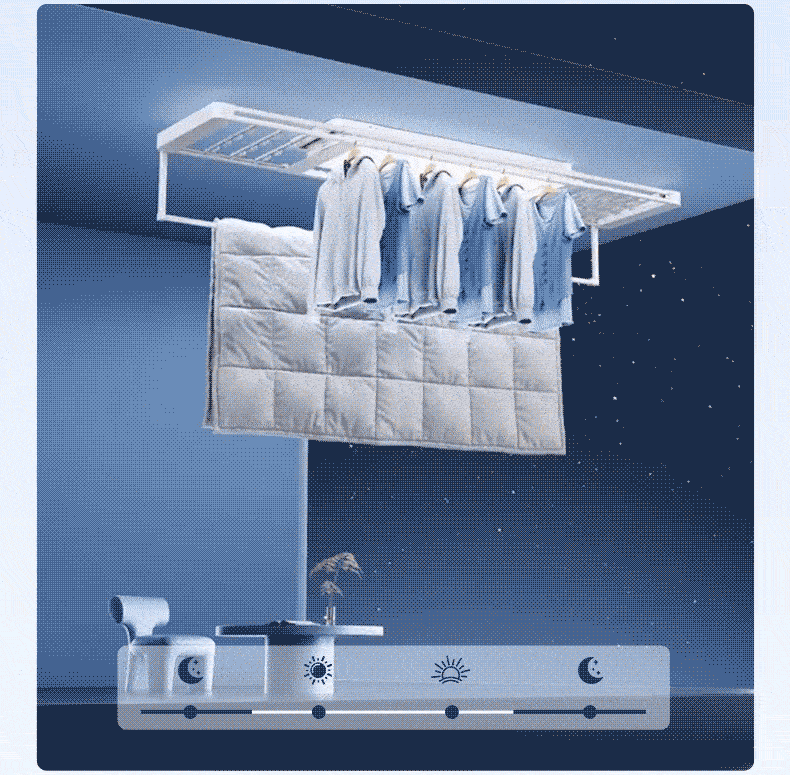 Midea Electric Clothes Drying Rack Smart Voice-Controlled Automatic Lifting Telescopic Dryer Z5P 11