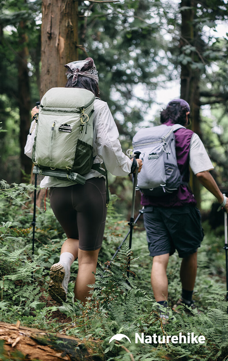 Naturehike Nuoke Helium 25L Hiking Backpack Professional Lightweight Mountaineering Outdoor Travel Bag for Men and Women Lavender Purple 15