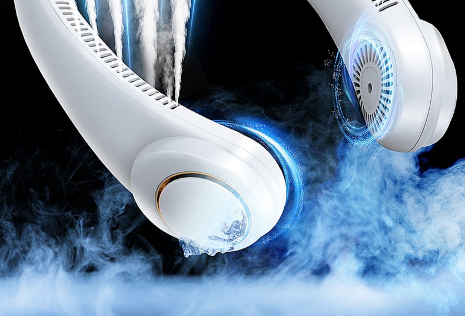 apple挂脖小风扇超长续航 懒人无叶轻音挂脖户外学生电风扇 上课随身