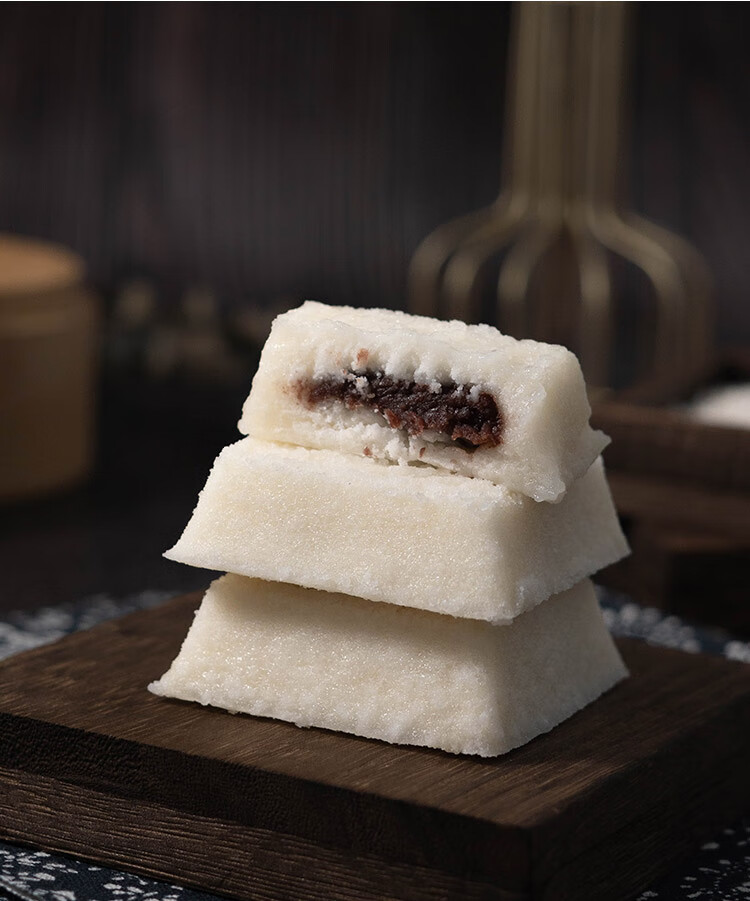 上海南翔豆沙方糕米糕糯米白米发糕年货零食松糕点早餐半成品食品 胡