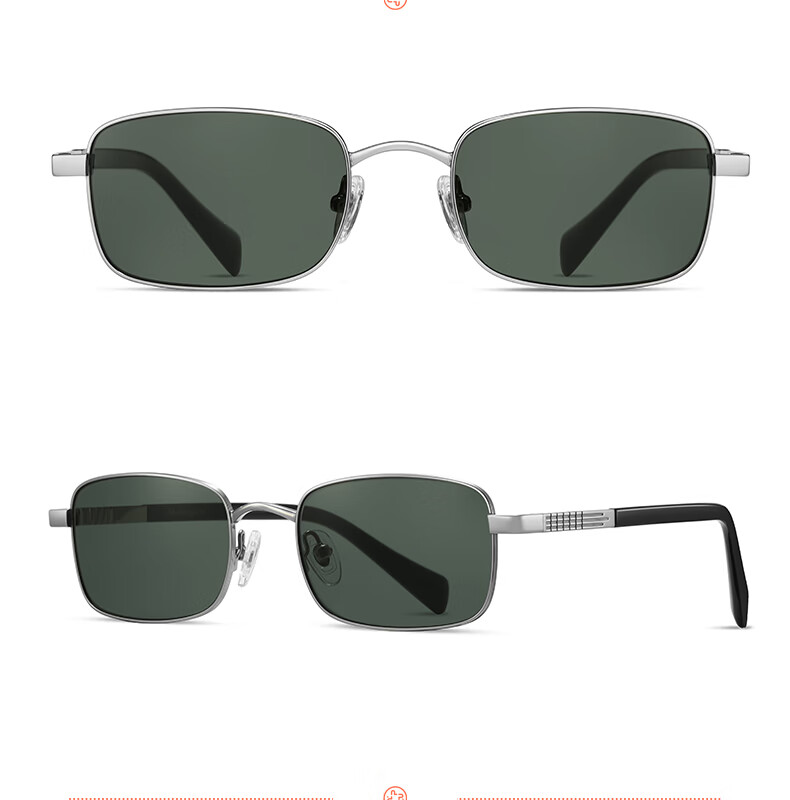ROUPAI New Classic Aviator Sunglasses Titanium Temples Glass Lens Unisex Fashion Trendy Eyewear 8
