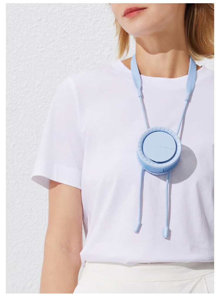Beneunder Summer Portable Outdoor Neck Fan USB Mini Fan Ultra-Light Cooling Glacier White 13