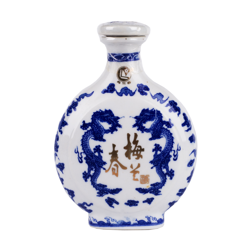 【整箱享小酒】梅兰春 扁龙瓶 芝麻香型白酒 产自江苏泰州 100ml*6瓶