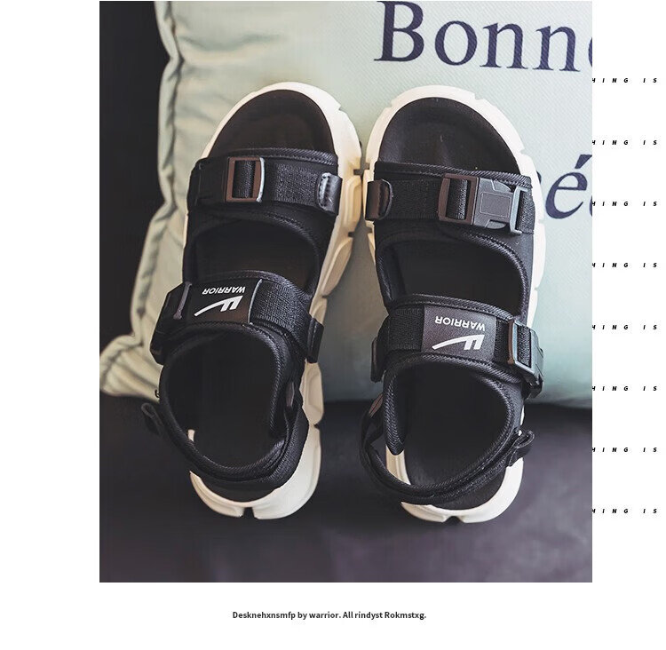 Warrior Men's Sandals 2026 Summer New Trendy Beach Shoes Water-Resistant Hiking Shoes Casual Couple's Sandals 11