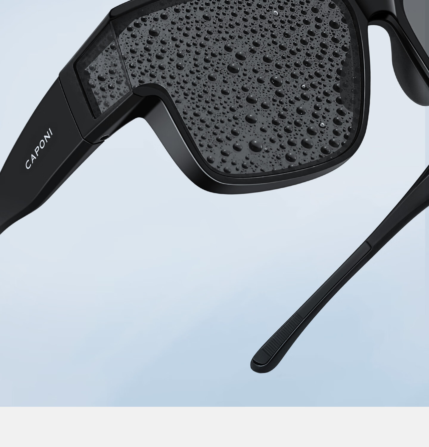 CAPONI Polarized Photochromic Sunglasses Clip-On for Men and Women, Foldable Prescription Glasses Clip, Day and Night Driving Anti-Glare 31