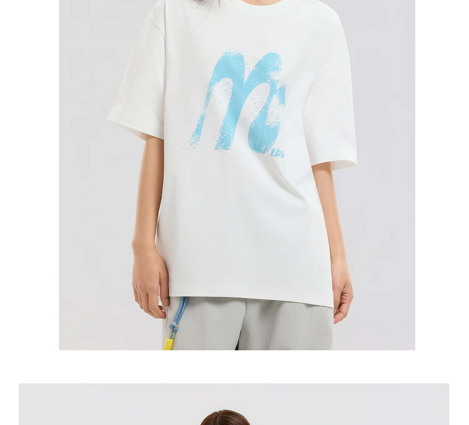 Metersbonwe Men's Short Sleeve T-Shirt 2026 Summer New Cool Color-Block Printed Casual Loose Fit Crew Neck Top 39